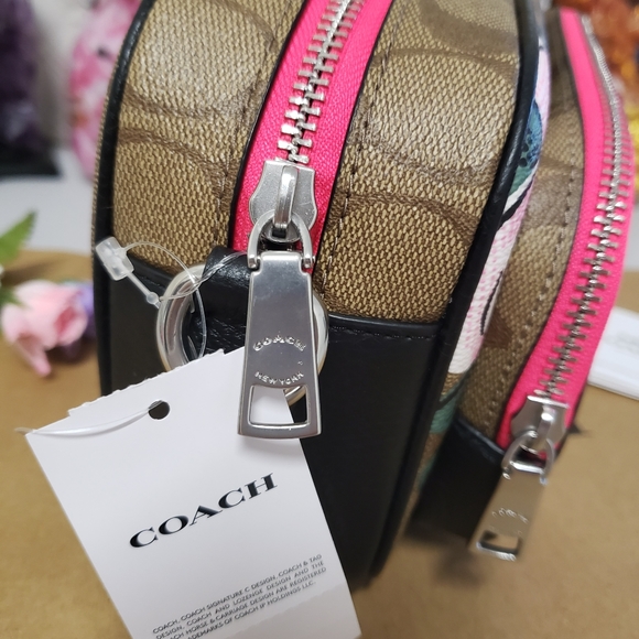 NWT Coach Court Floral Crossbody - Picture 4 of 11